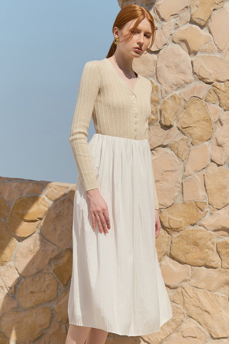 GINNY RIBBED KNIT CARDIGAN