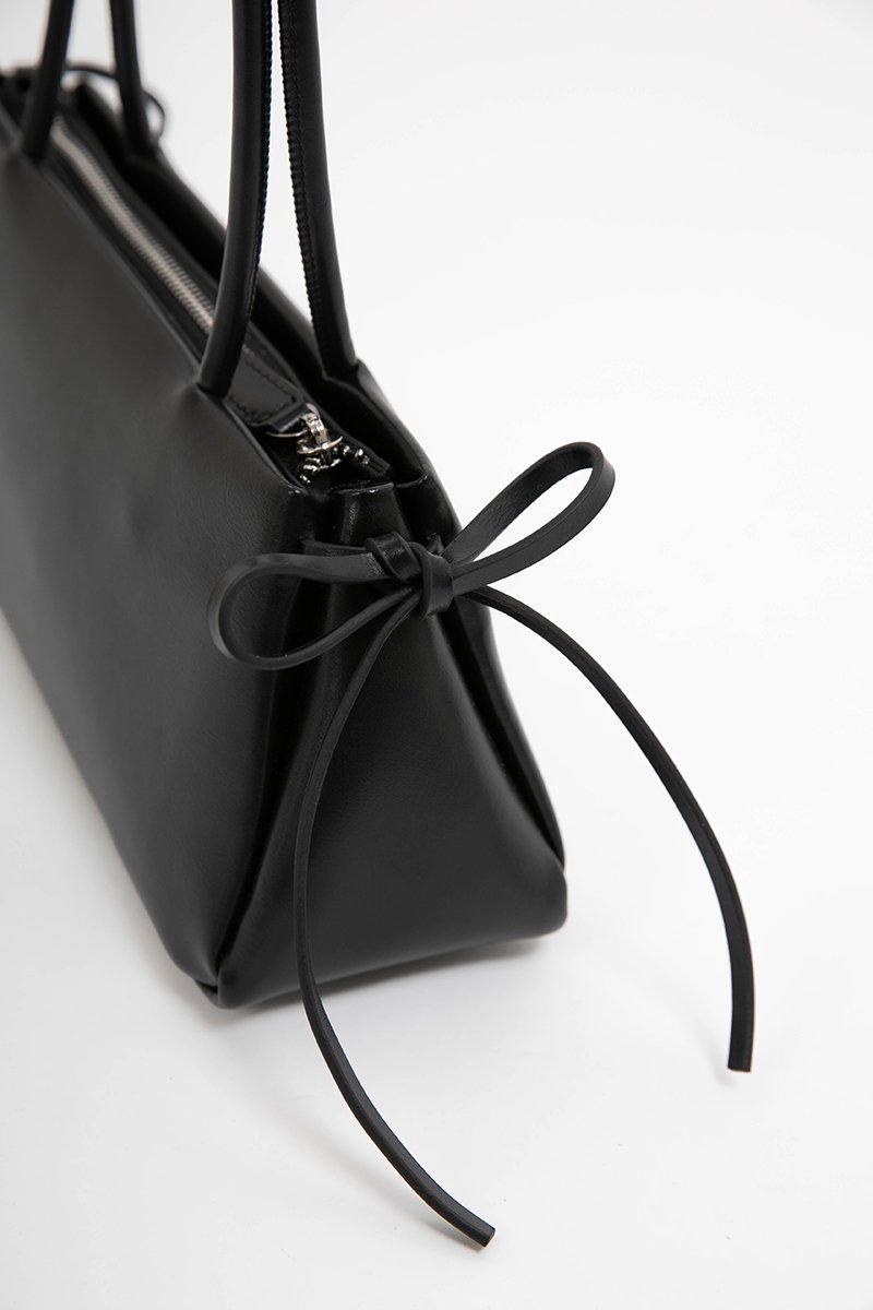 MARLA RIBBON TRAPEZE SHOULDER BAG
