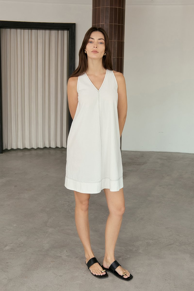 NATASHA CONTRAST MINI DRESS