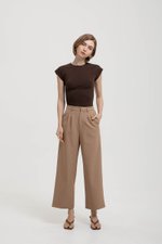 EDDIE CAP SLEEVE RUCHED TEE