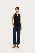 STEPHY HALTER POLKA DOT TOP