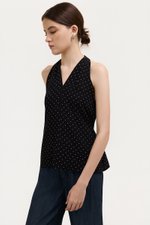 STEPHY HALTER POLKA DOT TOP
