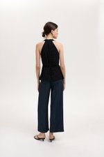 STEPHY HALTER POLKA DOT TOP