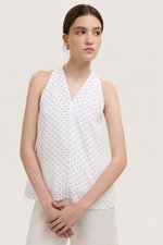 STEPHY HALTER POLKA DOT TOP