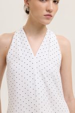 STEPHY HALTER POLKA DOT TOP