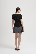 MIKAELA PIN TUCK BUTTONDOWN TOP