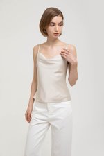 LIVIA COWL SATIN CAMI TOP