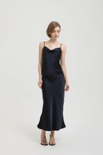 ELOISE SATIN BIAS SKIRT