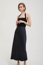 ELOISE SATIN BIAS SKIRT