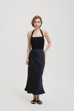 ELOISE SATIN BIAS SKIRT