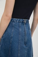 MAVEN PANELLED DENIM MINI SKIRT