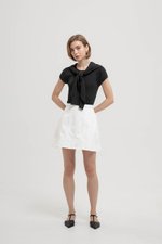 MAVEN PANELLED DENIM MINI SKIRT