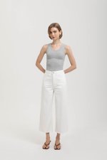 MARLON RAW HEM CROPPED JEANS
