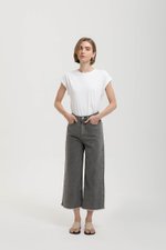 MARLON RAW HEM CROPPED JEANS