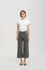 MARLON RAW HEM CROPPED JEANS