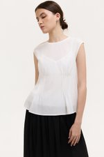 CARMINE SHEER TOP W CAMI