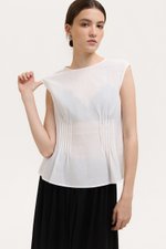 CARMINE SHEER TOP W CAMI