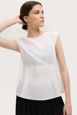 CARMINE SHEER TOP W CAMI