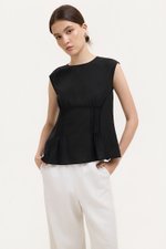 CARMINE SHEER TOP W CAMI