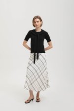 CASSIDY KNIT TOP W DETACHABLE SCARF