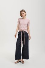 CASSIDY KNIT TOP W DETACHABLE SCARF