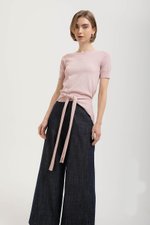 CASSIDY KNIT TOP W DETACHABLE SCARF