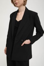 ADRIEN RUCHED SLEEVE BLAZER