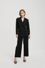 ADRIEN RUCHED SLEEVE BLAZER