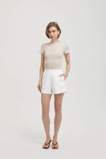 CHARLIE HIGH WAISTED TAILORED SHORTS