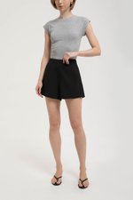 CHARLIE HIGH WAISTED TAILORED SHORTS