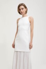 CASSIA SHEATH DRESS W REMOVABLE SHEER SKIRT
