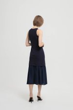 CASSIA SHEATH DRESS W REMOVABLE SHEER SKIRT