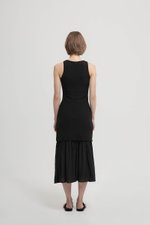 CASSIA SHEATH DRESS W REMOVABLE SHEER SKIRT