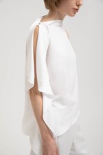 IMAYA DRAPED LINEN TOP