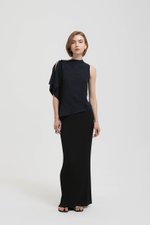 IMAYA DRAPED LINEN TOP