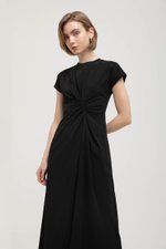 KIRANA ASYMMETRIC RUCHED TEE DRESS