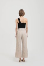 IRIS PLEATED LINEN PANTS
