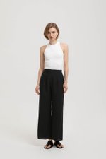 IRIS PLEATED LINEN PANTS
