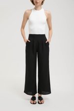 IRIS PLEATED LINEN PANTS