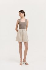 PARKER PLEATED TWILL SHORTS