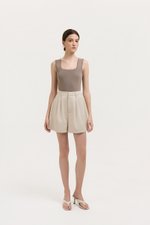 PARKER PLEATED TWILL SHORTS