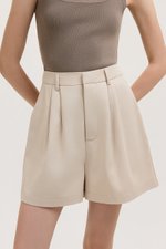 PARKER PLEATED TWILL SHORTS