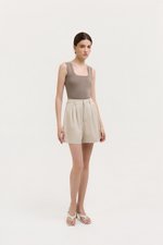 PARKER PLEATED TWILL SHORTS