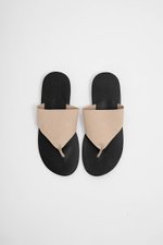 KHLOE THONG LEATHER SANDALS