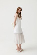 CASSIA SHEATH DRESS W REMOVABLE SHEER SKIRT