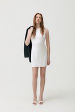 CASSIA SHEATH DRESS W REMOVABLE SHEER SKIRT
