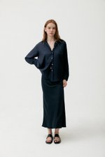 ELOISE SATIN BIAS SKIRT