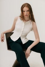 ALICIA LACE TRIM RIBBED KNIT TANK TOP