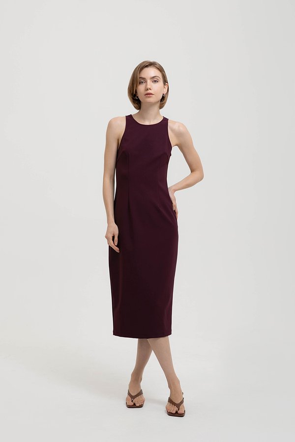 DEVINA TANK COLUMN MIDI DRESS