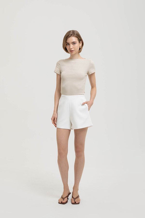 CHARLIE HIGH WAISTED TAILORED SHORTS